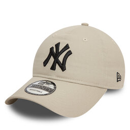 New Era Шапка с козирка New Era League Essential 9TWENTY New York Yankees 60471472 Бежов