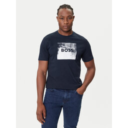 BOSS BOSS Camiseta Te_Wheel 50546381 Azul marino Regular Fit