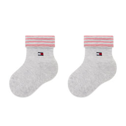 

Набір 2 пар високих дитячих шкарпеток Tommy Hilfiger 701220274 Pink Combo 002, Кольоровий