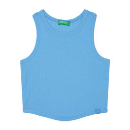 United Colors Of Benetton United Colors Of Benetton Marškinėliai 31H3CH01F Mėlyna Slim Fit