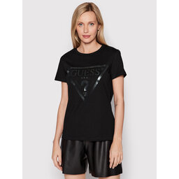 Guess Guess Футболка V2YI07 K8HM0 Чорний Regular Fit