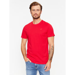 4F 4F Camiseta 4FAW23TTSHM0876 Rojo Regular Fit