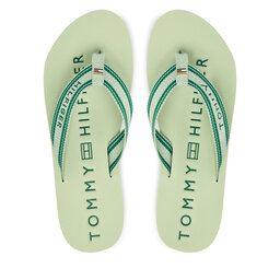 Tommy Hilfiger Zehentrenner Tommy Hilfiger Th Webbing Summer Sandal FW0FW09193 Grün