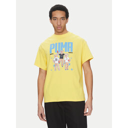 Puma Puma Póló Dylan's World 630257 Sárga Regular Fit