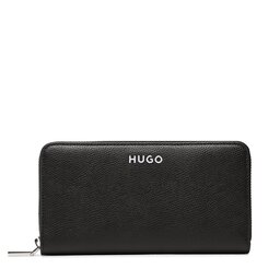 Hugo Duży Portfel Damski Hugo Chris Ziparound R. 50486987 Black 1