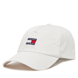 Tommy Jeans Czapka z daszkiem Tommy Jeans Heritage Core Cap AM0AM12933 Biały