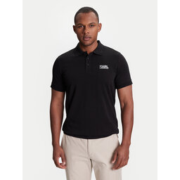 KARL LAGERFELD KARL LAGERFELD Pólóing 745088 553235 Fekete Regular Fit