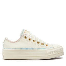 Converse Tenisice Converse Chuck Taylor All Star Lift Platform Crafted Stitching A08732C Bež