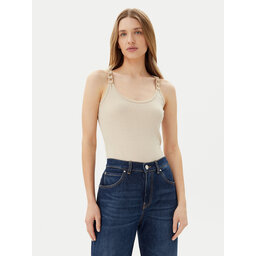 Morgan Morgan Marškinėliai 251-DIDOA Smėlio Slim Fit