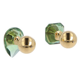 

Сережки Swarovski Numina Stud 5615529 Green/Gold, Зелений