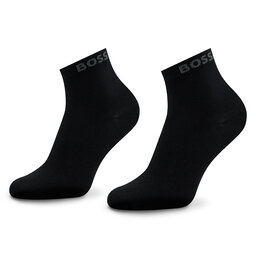 Boss 2 pares de calcetines cortos para hombre Boss 50491208 Black 001