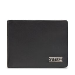 Guess Μεγάλο Πορτοφόλι Ανδρικό Guess New Boston R Slg SMNEBR LEA20 Μαύρο