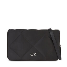 Calvin Klein Rankinė Calvin Klein Re-Lock Quilt Shoulder Bag-Satin K60K611300 Ck Black BAX