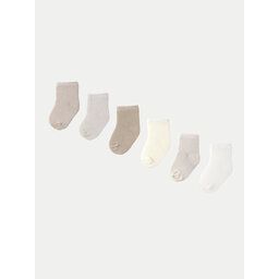 Mayoral 6 pares de calcetines altos para niño Mayoral 9860 Beis