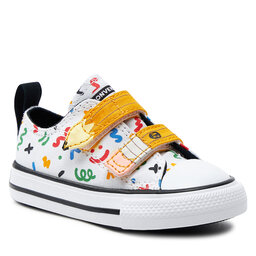 Converse Baskets Converse Chuck Taylor All Star Easy-On Doodles A07219C White/Yellow/Black