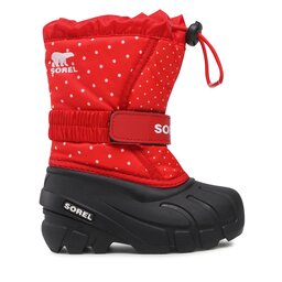 

Снігоходи Sorel Childrens Flurry Print NC3503 Cherrybomb/Black, Червоний