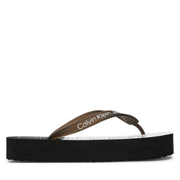 

В'єтнамки Calvin Klein Jeans Beach Sandal Flatform Monologo YW0YW01617 Black/Bright White 0GM, Чорний