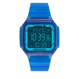 adidas Originals Uhr adidas Originals Street Digital One GMT AOST22047 Trabsparent Blue