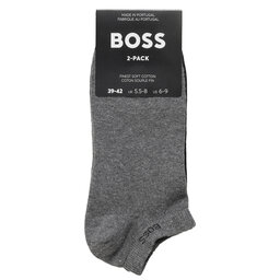 

Набір 2 пар низьких чоловічих шкарпеток Boss 50467730 Medium Grey 031, Сірий