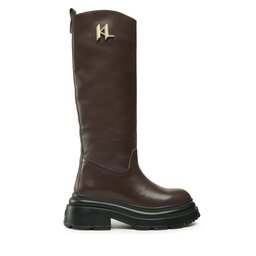 

Чоботи KARL LAGERFELD KL45090 Dark Brown Lthr, Коричневий
