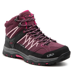 CMP Παπούτσια πεζοπορίας CMP Kids Rigel Mid Trekking Shoe Wp 3Q12944J Prugna/Peach 05HM