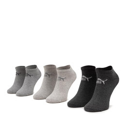 Puma Комплект 3 чифта къси чорапи унисекс Puma 907932 r. 39/42 Сив