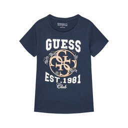 Guess Guess Marškinėliai J5YI25 K6YW4 Tamsiai mėlyna Regular Fit