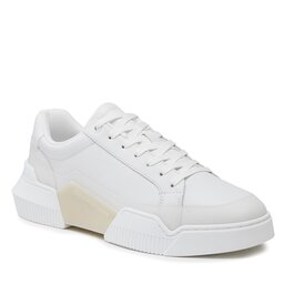 Calvin Klein Jeans Sneakersy Calvin Klein Jeans Chunky Cupsole 2.0 Laceup Lth YM0YM00807 Triple White 0K8