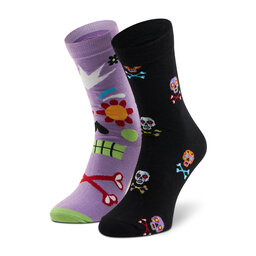 Dots Socks Hohe Unisex-Socken Dots Socks DTS-SX-486-X Violett