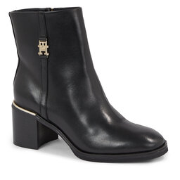 Tommy Hilfiger Botine Tommy Hilfiger Feminine Th Hardware Mid Bootie FW0FW07539 Black BDS