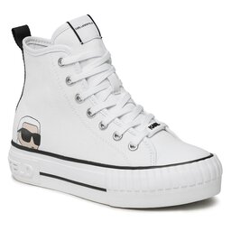 KARL LAGERFELD Tygskor KARL LAGERFELD KL60450N White Canvas