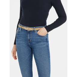 

Жіночий ремінь Tommy Hilfiger Th Chic Chain Waist 2.0 AW0AW15386 Merino ABO, Бежевий