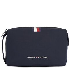 Tommy Hilfiger Pochette per cosmetici Tommy Hilfiger Th Skyline Stripe Washbag AM0AM12092 Space Blue DW6