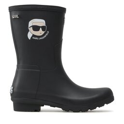 

Гумові чоботи KARL LAGERFELD KL47073N Black Rubber, Чорний