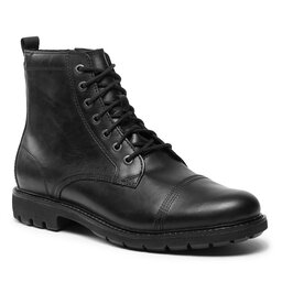 Clarks Botines planos Clarks Batcombe Cap 261746767 Black Leather