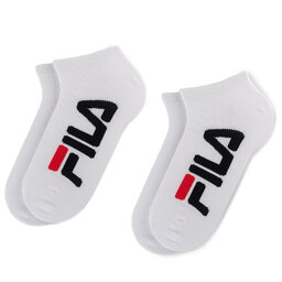 Fila Set od 2 para unisex niskih čarapa Fila Calza Invisible F9199 White 300