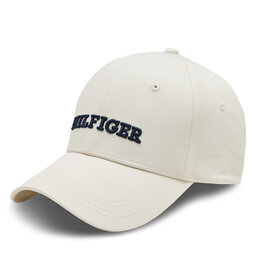 Tommy Hilfiger Czapka z daszkiem Tommy Hilfiger Hilfiger Prep Cap AW0AW16040 Écru