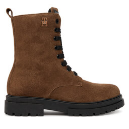 Tommy Hilfiger Schnürstiefeletten Tommy Hilfiger Lace-Up Bootie T4A5-34024-1429 Braun