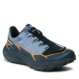 Salomon Παπούτσια Salomon Thundercross GORE-TEX L47383100 Flint Stone/Carbon/Orange Pepper