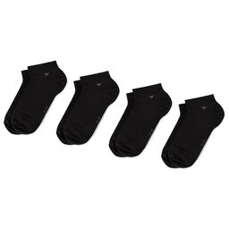 Tom Tailor Set od 4 para unisex niskih čarapa Tom Tailor 9415 Black 610