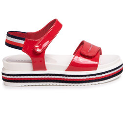 

Босоніжки Tommy Hilfiger Platform Velcro Sandal T3A2-30650-0774 S Red 300, Червоний