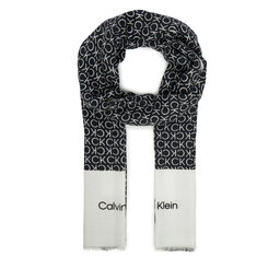 Calvin Klein Szal Calvin Klein Aop Minimal Logo LV04F8053G Czarny