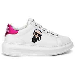 

Снікерcи KARL LAGERFELD KL62530 White Lthr W/Pink, Білий
