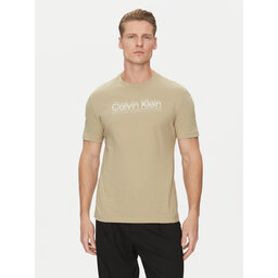 Calvin Klein Calvin Klein Póló Double Logo K10K114149 Bézs Regular Fit