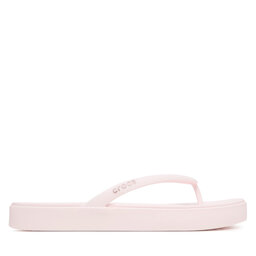 Crocs Zehentrenner Crocs Miami Square Flatform Flip 214161 Hellrosa
