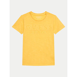Guess Guess Футболка L4GI09 K6XN4 Жовтий Regular Fit