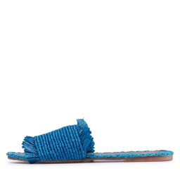 

Шльопанці Manebi Leather Sandals S 1.9 Y0 Electric Blue Fringed, Голубий