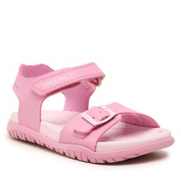 Geox Basutės Geox J Sandal Fusbetto Gi J35HQA000BCC8052 S Dk Pink/Lt Lilac