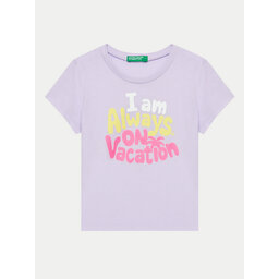 United Colors Of Benetton United Colors Of Benetton T-Shirt 3096G10ES Violett Regular Fit