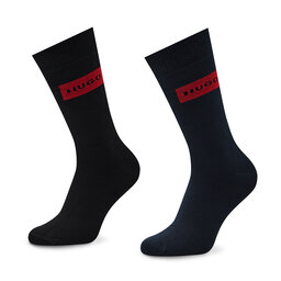 Hugo Комплект 2 чифта дълги чорапи мъжки Hugo 2p Giftset Gadget Cc 50484113 962